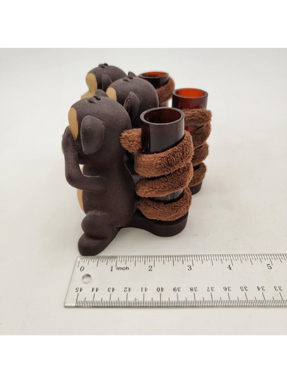 Three Wise Monkeys Candle Holder "See No Evil" Decor - Picture 8 of 8